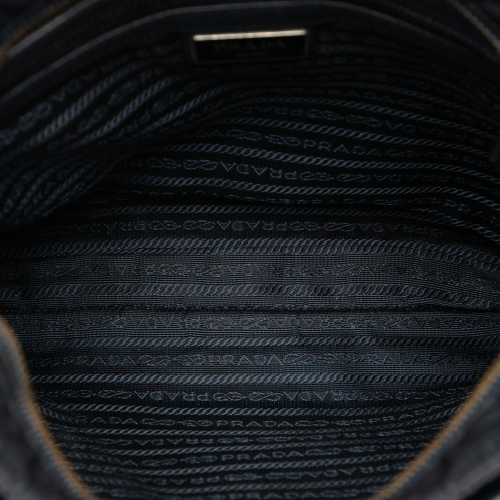 Pre-Loved Prada Saffiano Trimmed Tessuto Zip Top Crossbody - Picture 4 of 7